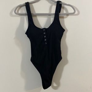Aerie cheeky black one piece swimsuit